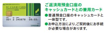 三井住友銀行カードローンキャッシュカード一体型